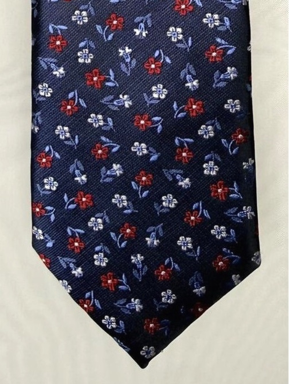 Navy Floral Tie, U.S. Polo Assn